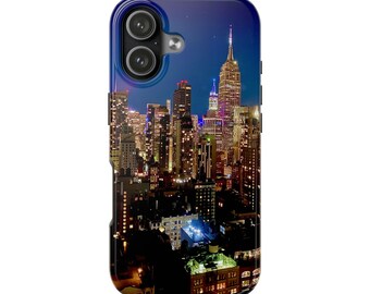 New York City Night Skyline Phone Case | Tough Phone Cases