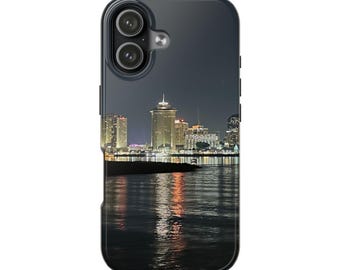 New Orleans Night Skyline Phone Case | Mississippi River