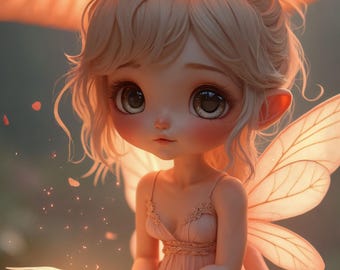 Fairy Reading Wall Art: Cozy Cottagecore Book Lover Printable Decor (Digital Download)