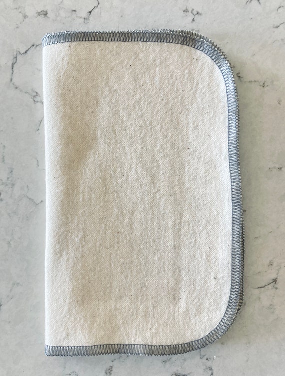 Washcloth Organic Cotton Flannel Washcloth 8x10 Set of Etsy