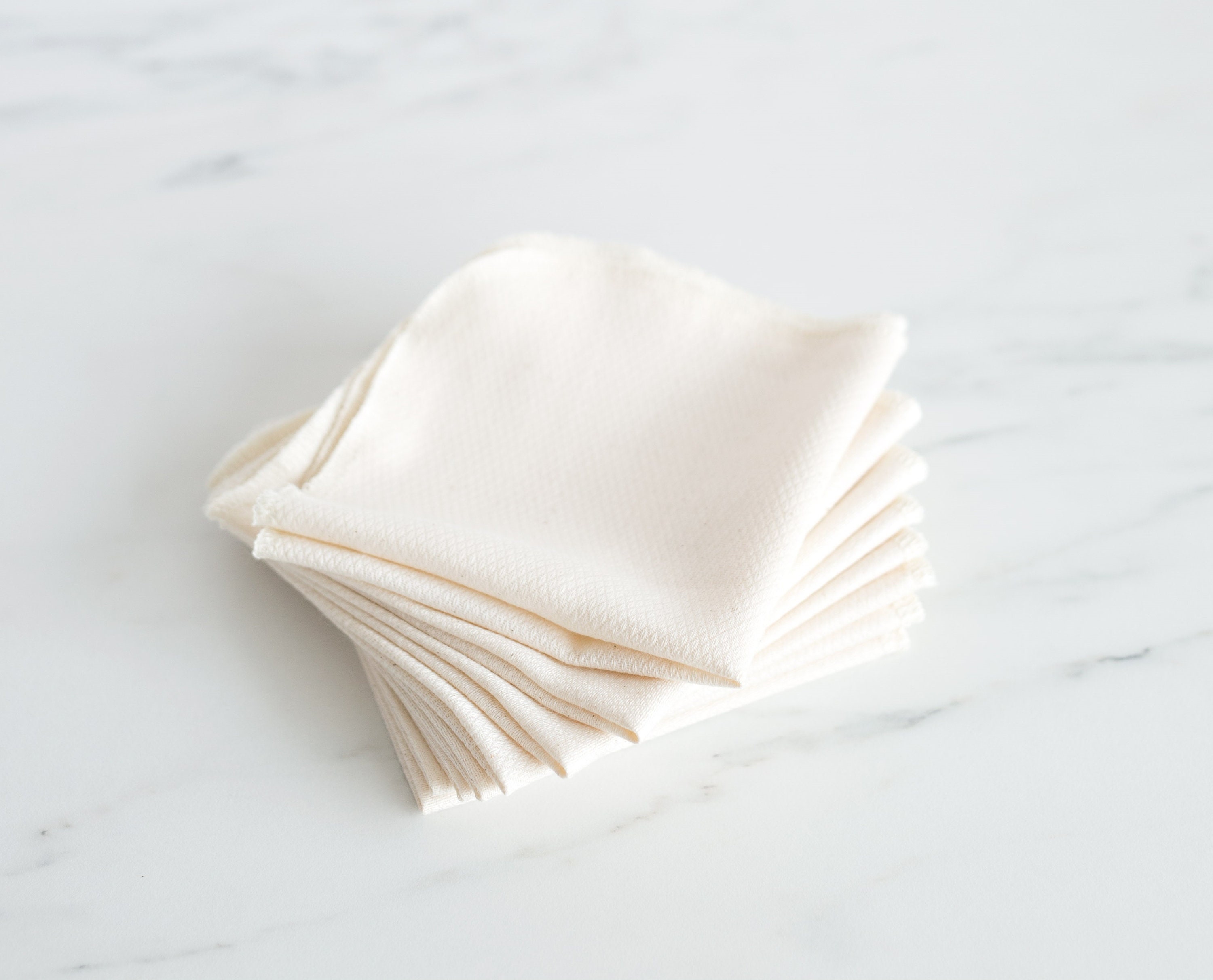 Organic Reusable Unpaper Towel Birdseye Unbleached Cotton Etsy