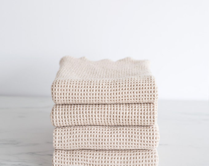 Organic Waffle Weave Cotton Hand Towel Dish Towel. Available Etsy