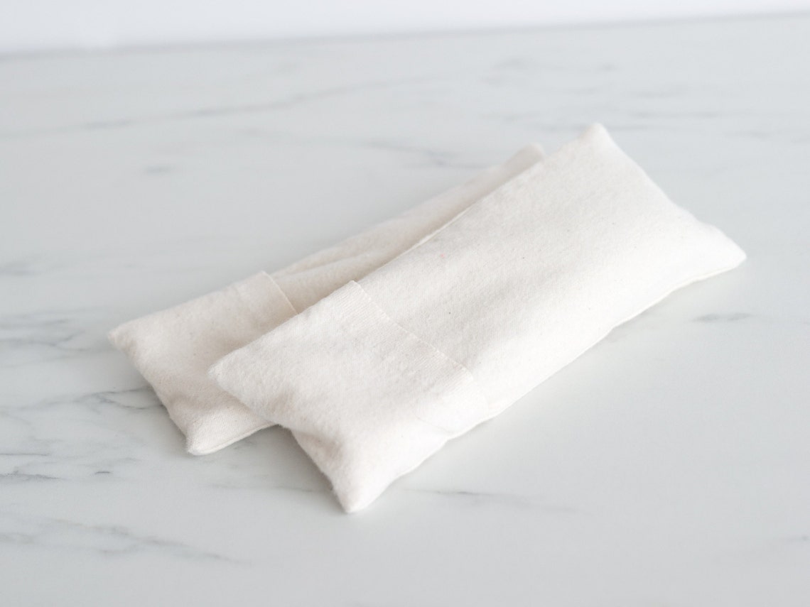 All Organic Eye Pillow with Insert and Washable Cover Etsy