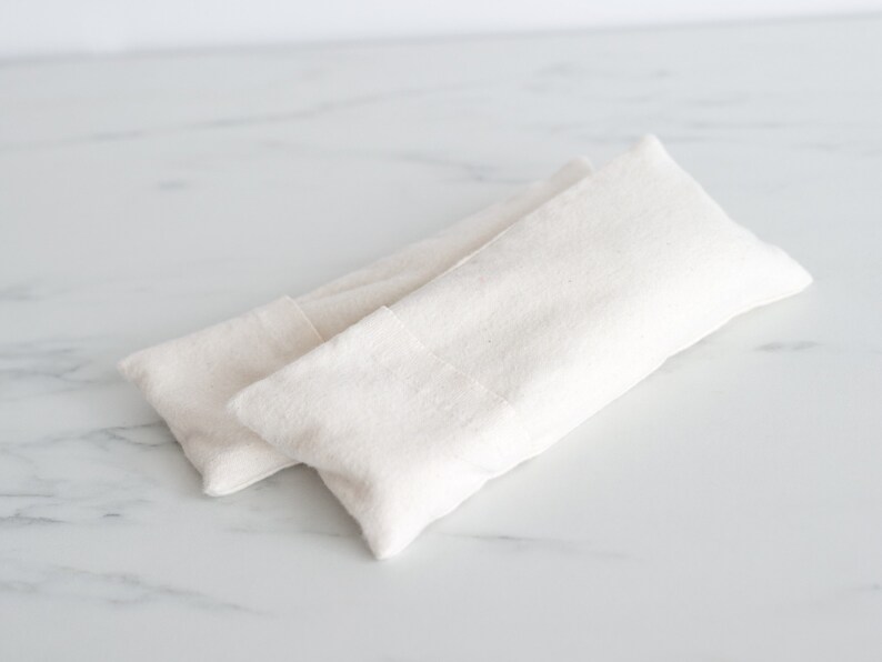 All Organic Eye Pillow with Insert and Washable Cover Etsy