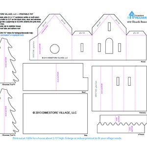 DimeStore Village Printable and Resizable Pdfs Set of 4 templates image 2