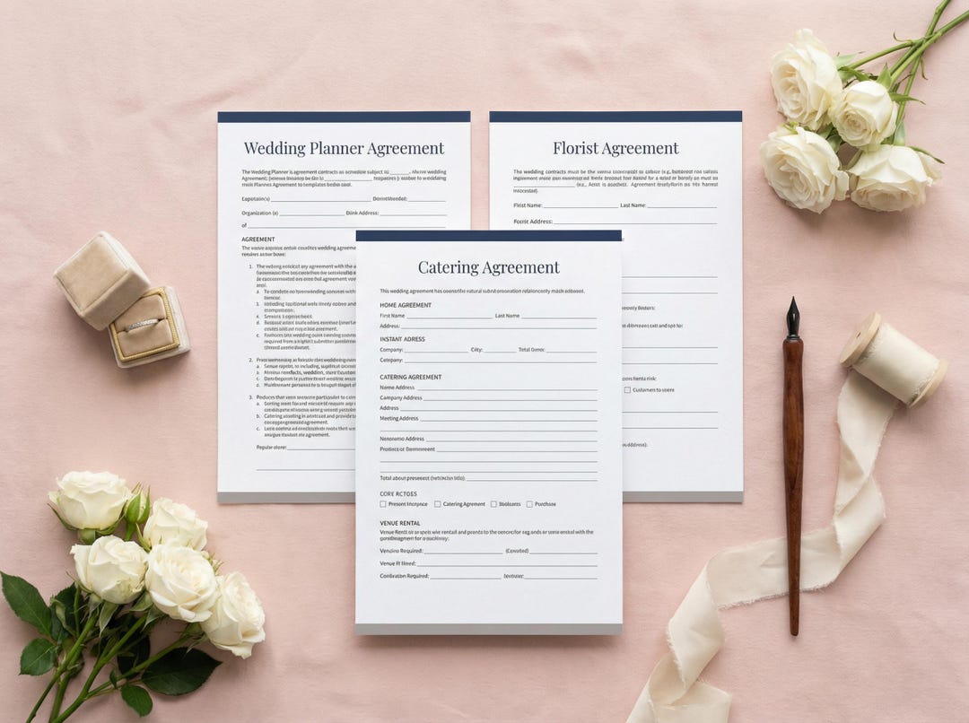 Wedding Vendor Notes.pdf Wedding Vendor Contract Template Bundle | Wedding Planner Agreement ...