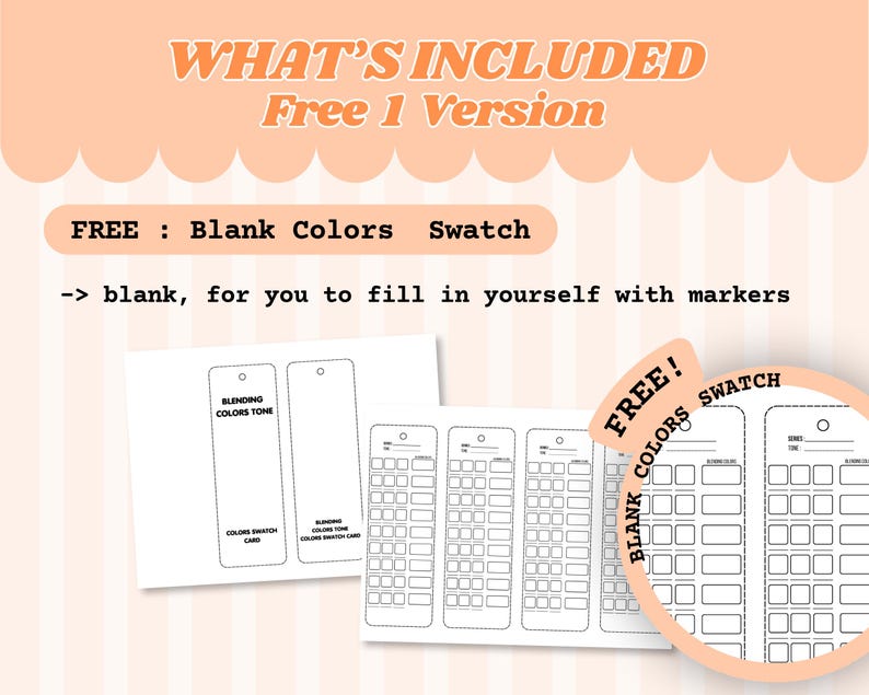 288 Colors Marker Swatch Chart Printable,acrylic Marker Color Code ...