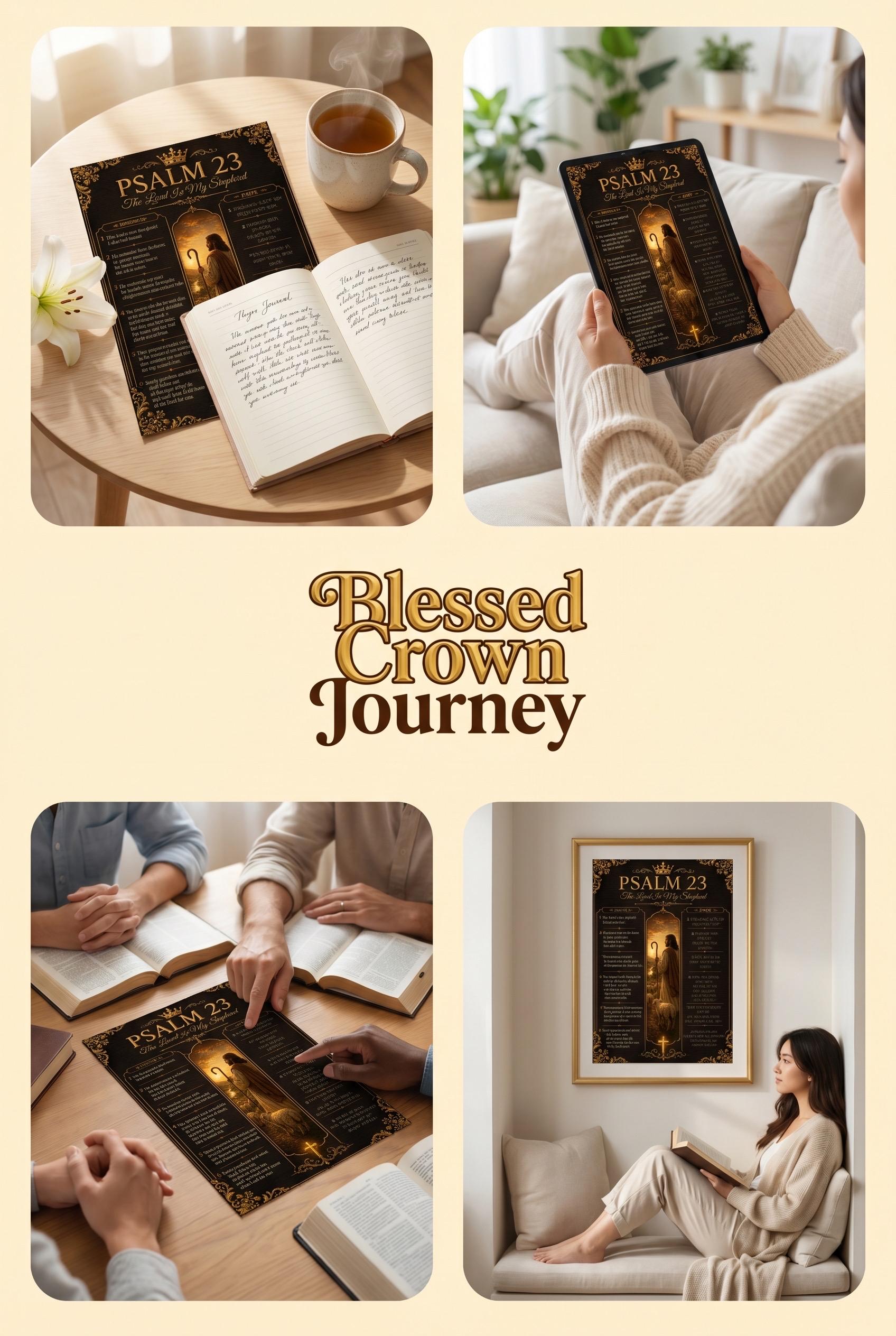 Psalm 23 Prayer Guide Christian Devotional Printable Bible Study PDF ...