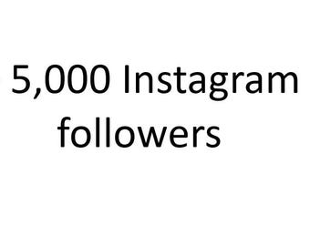 Instagram + 5000 follower