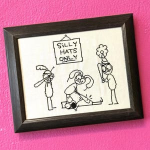 Don Hertzfeldt - Subversiver Kreuzstich - Bitterfilme - Lustiges Dekor - Lustige Kunst - Dumme Hüte Nur Kreuzstich - Abgelehnt