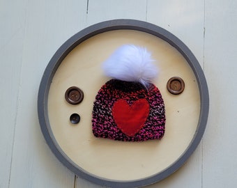 0 to 3 Month Valentine's Day Hat