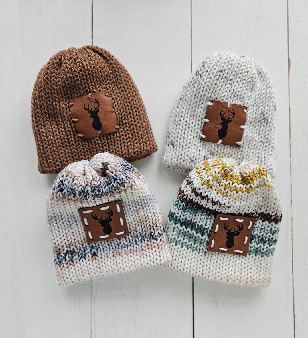 Newborn Deer Beanie, Baby Buck Hat, Lil Deer Baby Beanie, Baby Buck Hat
