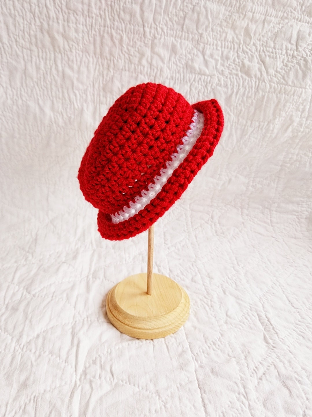 Baby Cupid Hat, Valentine's Day Hat, Valentine's Day, Red Bowler