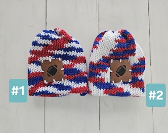 Unisex, 0 to 3 month's Buffalo Mafia Beanie, Buffalo Baby Hat, New Baby Gift