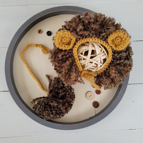 Baby Lion Hat Toddler Lion Hat Crochet Baby Halloween Hat Etsy