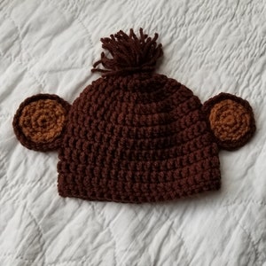 Baby Monkey Hat, Baby Monkey Costume, Jungle Zoo Circus Theme, Baby Halloween Costume