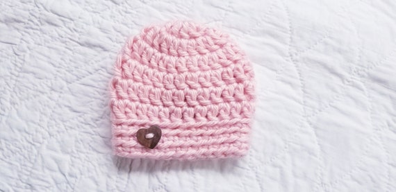pink newborn hat