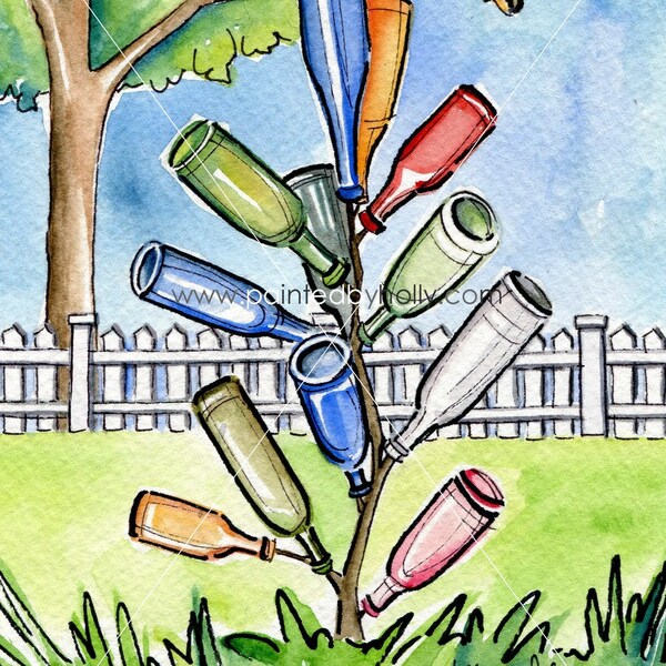 Bottle Tree for Garden - Etsy