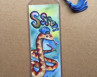 Snake Bookmark // Kids Gift // Bookmark for Boys // Sup // Chapter Book Reader