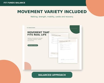30 Day Fitness Challenge Printable, Beginner Workout Planner, Daily Exercise Tracker PDF