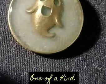The Specter in the Shadows Handcrafted Copper & Bronze Pendant