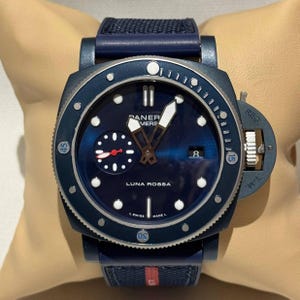 Vintage Automatic Panerai Blue Dial Blue Stainless Steel Body Blue Rubber Strap Men Watch | Watch For Men | Free Shipping | Gift