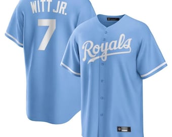 Maglia da baseball personalizzata dei Royals, blu, edizione limitata, con nome e numero personalizzati, taglia uomo/ragazzo.