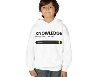 Conocimiento impulsado por la barra de búsqueda de Google Sudadera con capucha / Sudadera juvenil