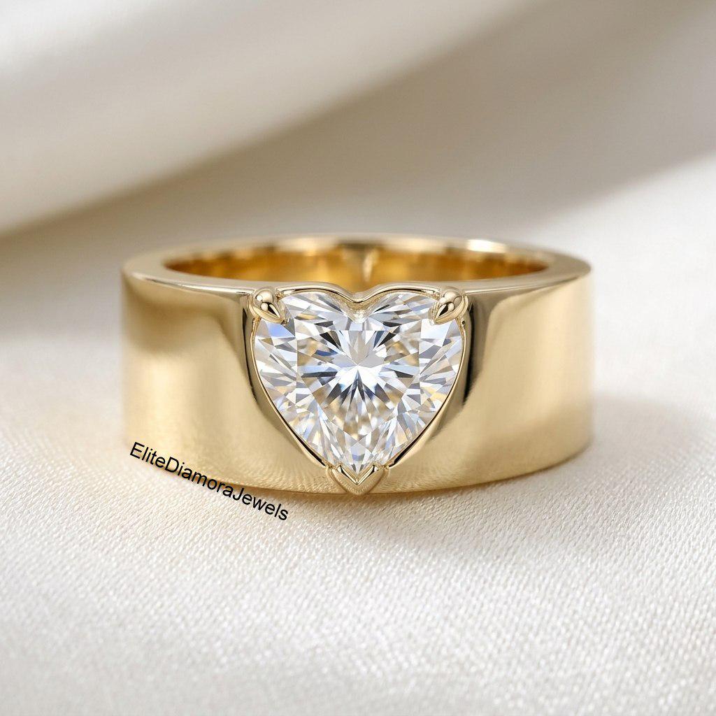 CARISSIMA Anello Con Ciondolo Iniziale R Oro Giallo 9kt - Collana Curb 46cm E Pendente A Cuore Tagliato - Made In Italy