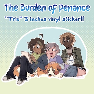 The Burden of Penance Officiellt vinylklistermärke "Trio" | Originalkaraktärer