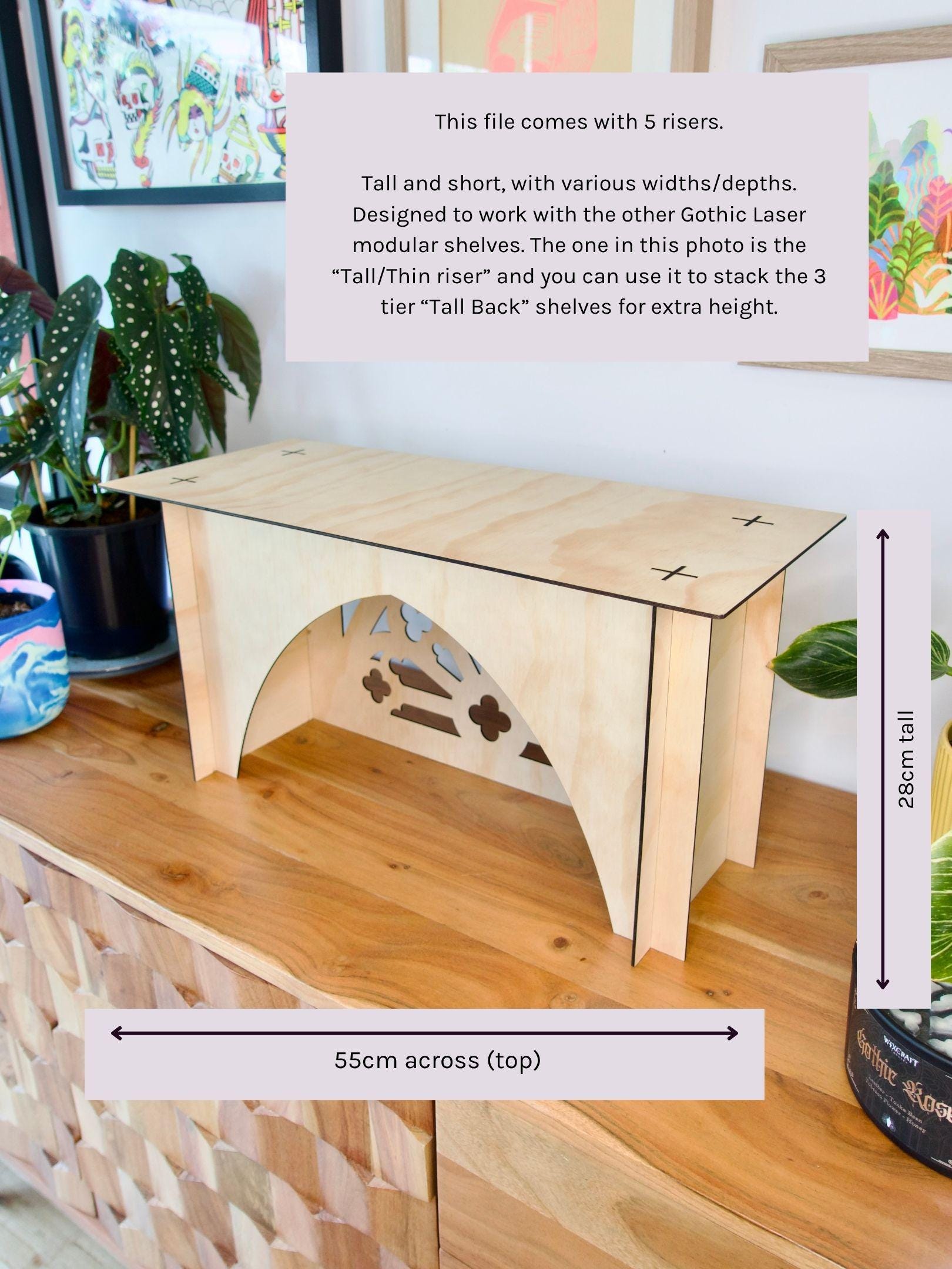 Market Stall Display Risers | Cathedral Plinths for Shop Stands | Slot ...