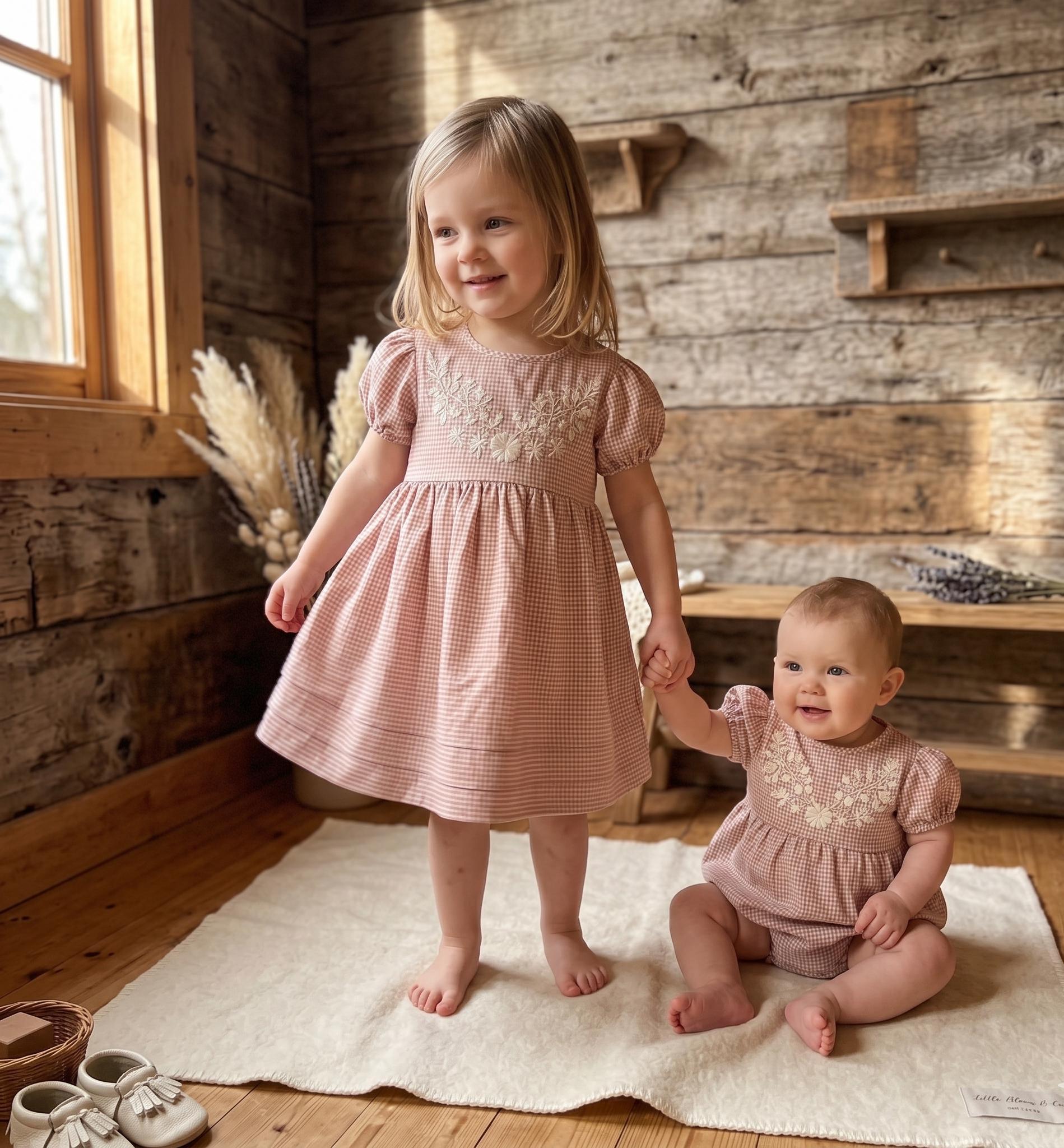 cute matching dresses for sisters Sibling Outfits Party Brother Sister Matching Outfits – Kids Twinning Dresses Khaki This outfit is CPSIA Color:As Photo Pink La Femme 26036 Long Pink
