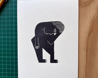 Linoleumtryck "Egyptiska bekymmer"