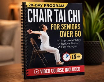 Chair Tai Chi for Seniors Over 60 | Seated Practice Book, Beginner Mobility Guide