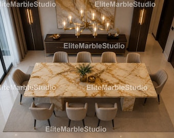 Luxury Honey Onyx Rectangle Dining Table Honey Onyx Stone Dining Table Rectangular Luxury Marble Dining Table Luxury Honey Onyx Dining Table