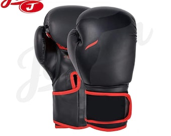 Guantes de boxeo para hombre y mujer / Guantes para saco de boxeo para entrenamiento físico / Equipamiento para MMA y Muay Thai