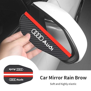 Audi Rearview Mirror Rain Guards, 2PCS Car Visors, Universal Exterior Accessory