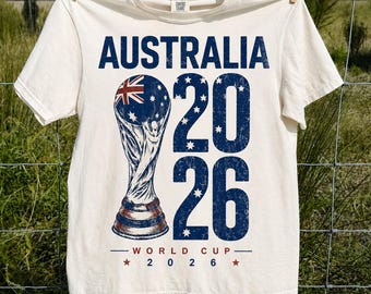 Australia Soccer World Cup Comfort Colors Shirt