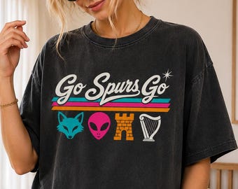 Vintage Go Spurs Go Shirt, San Antonio Basketball Shirt, Spurs Game Day Shirt, Spurs Basketball Team Shirt