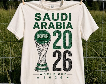 Saudi Arabia Soccer World Cup Comfort Colors Shirt