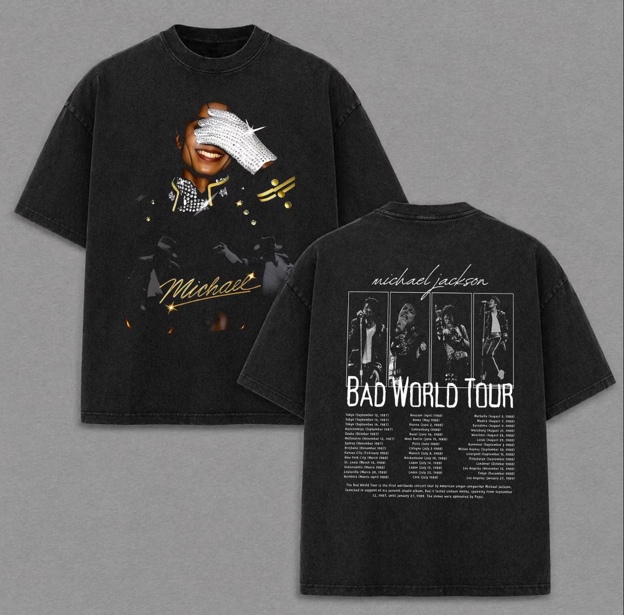 Bad T Shirt Michael Jackson - Etsy Canada