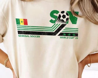 Senegal Soccer World Comfort Colors Shirt, Senegal 2026 Soccer Fan Shirt, Flag Senegal Soccer World Cup 2026 Shirt
