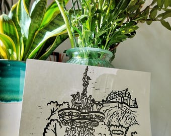 A5 Edinburgh Castle Print