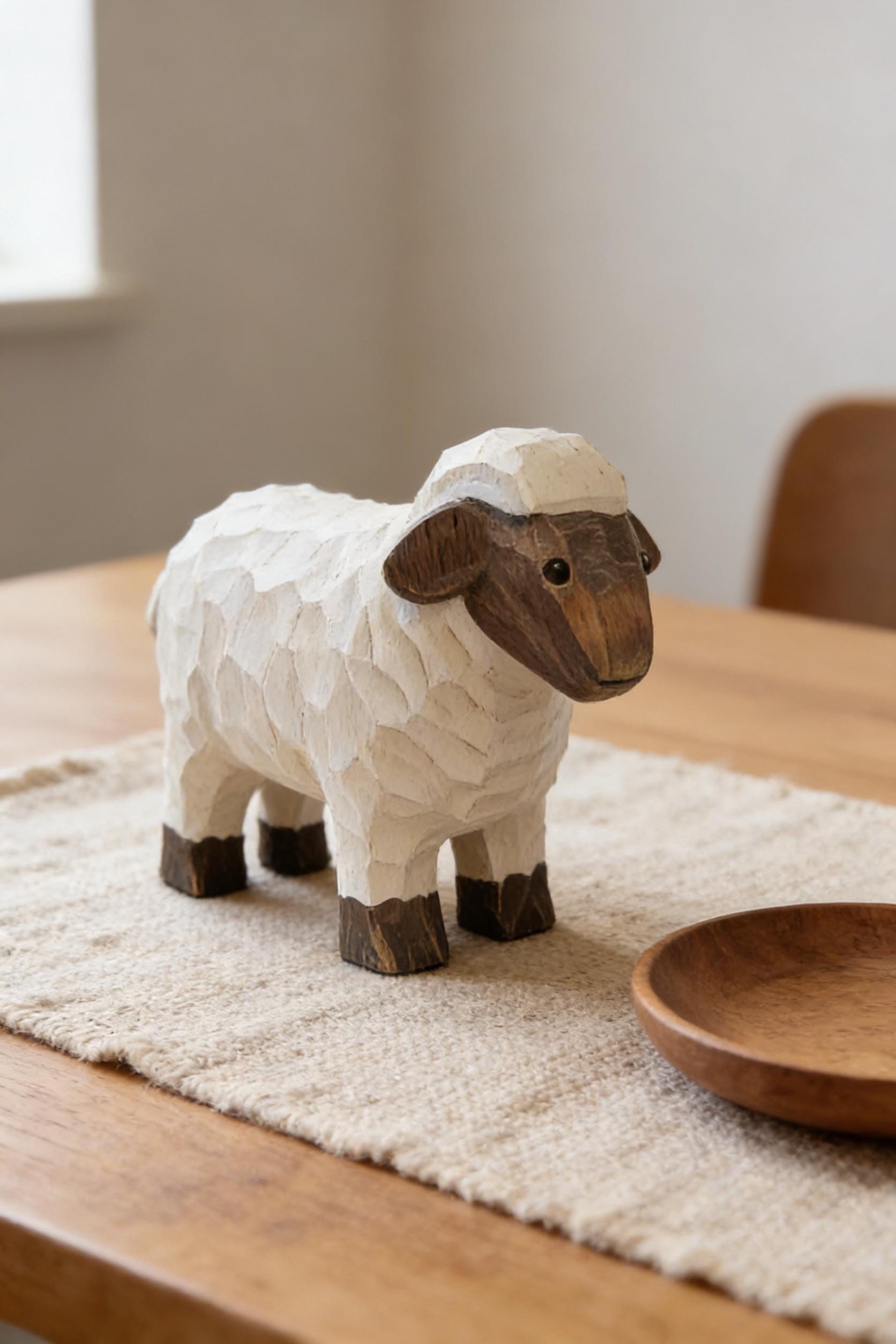 手作りの木製羊 - Etsy 日本