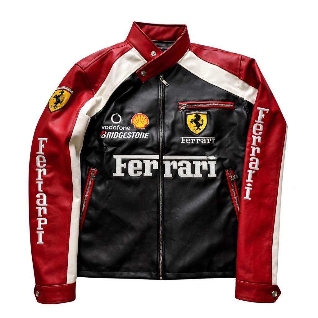 Ferrari レザージャケット Leather Ferrari Jacket - Etsy