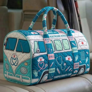 Personalized Nurse Gift Travel Bag, Gift for Nurse, RN Gift, Nurses Week Gift, Nurse Life Weekender Bag, Nursing School Gift