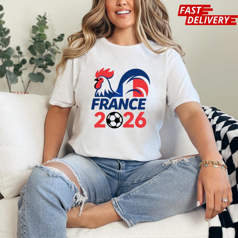 France 2026 Soccer Shirt: World Soccer Fan Apparel (Adults & Kids) image 12