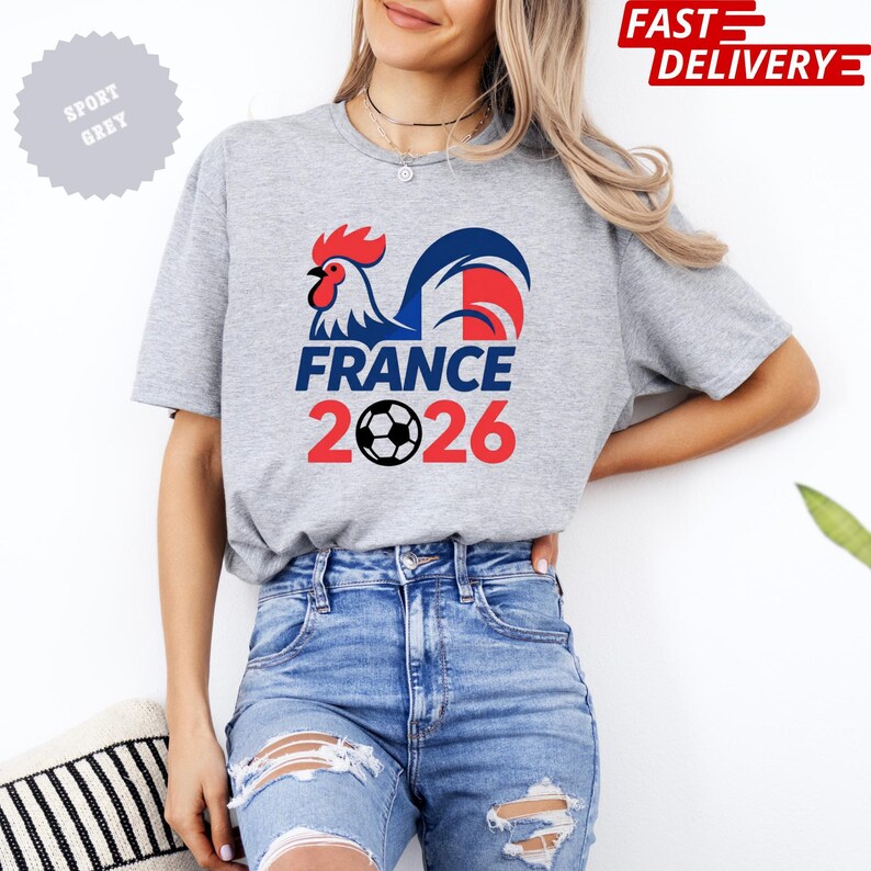 France 2026 Soccer Shirt: World Soccer Fan Apparel (Adults & Kids) image 11