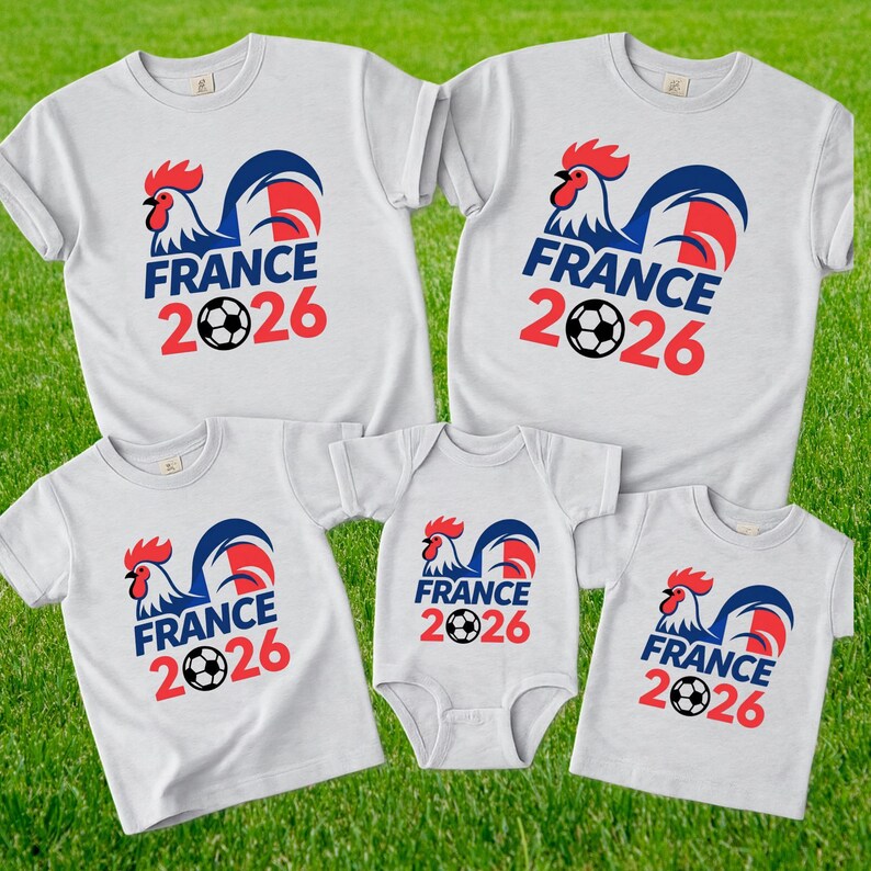 France 2026 Soccer Shirt: World Soccer Fan Apparel (Adults & Kids) image 2