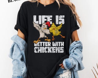 Funny Dancing Chicken Tee: Farm Life Humor, Chicken Lover Gift